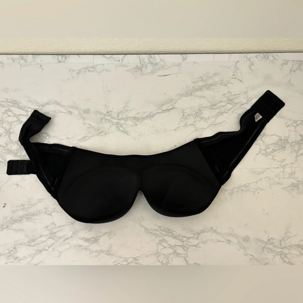 Black Bra, Size 38/85C Strapless Hook Loop Padded​ - Picture 5 of 7